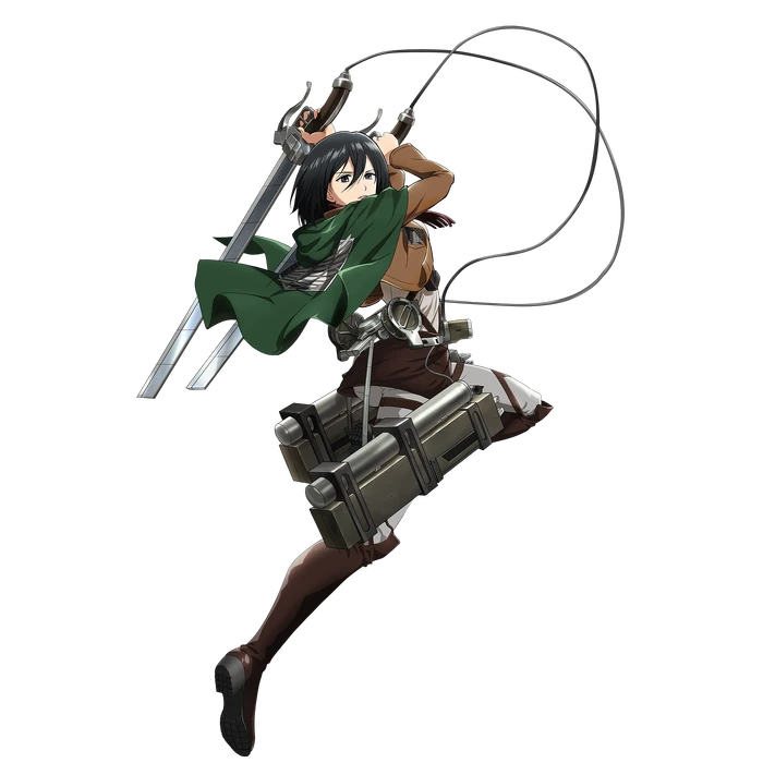 Blue Mikasa Ackerman