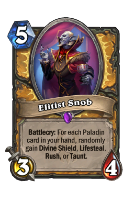 Elitärer Snob