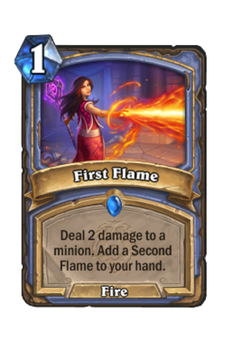 Erste Flamme