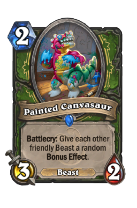 Bemalter Canvasaurus
