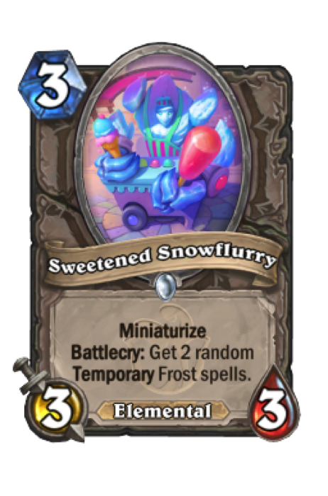Süße Schneeschleckerei