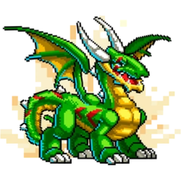 Hoher Hi-Res-Drache