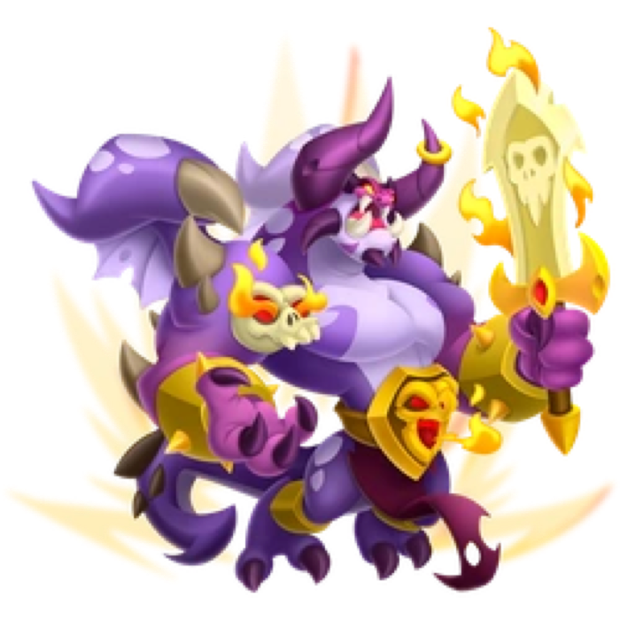 Hoher Flammenschädel-Drache