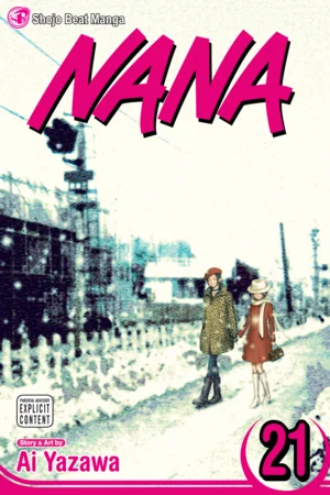 Capa posterior de Nana reforçando o amadurecimento doloroso dos personagens