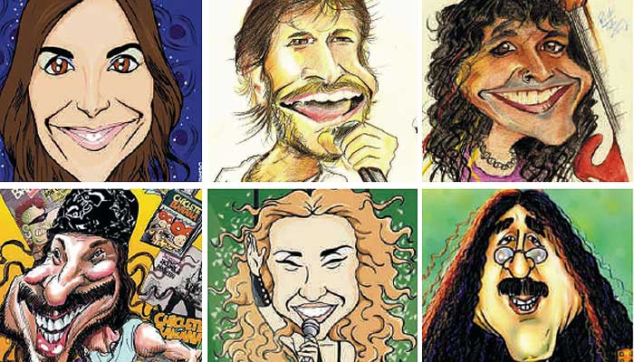 Exemplo de caricatura para curso de desenho comercial