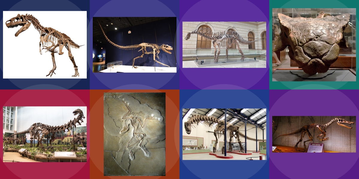 Dinossauros DLE - Adivinhe o gênero secreto · Pistas, atributos e aquele chute certeiro
