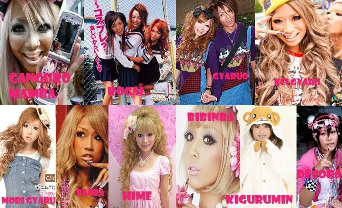 Gyaru - Conheça o estilo independente no Japão types_gyaru