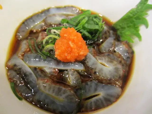 10 Comidas Estranhas do Japão Pepino do Mar Namako