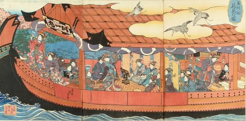 야카타부네 - 다다미가 있는 배 야카타부네 - 다다미가 있는 배