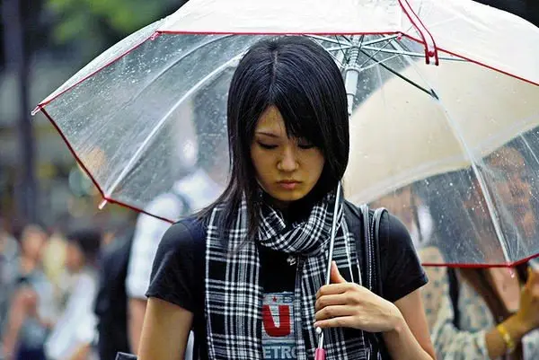 Guilt and emotional restraint in Japan A melancholic scene symbolizing guilt and emotional restraint in Japan