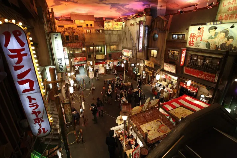 Area masuk Museum Ramen di pusat Yokohama