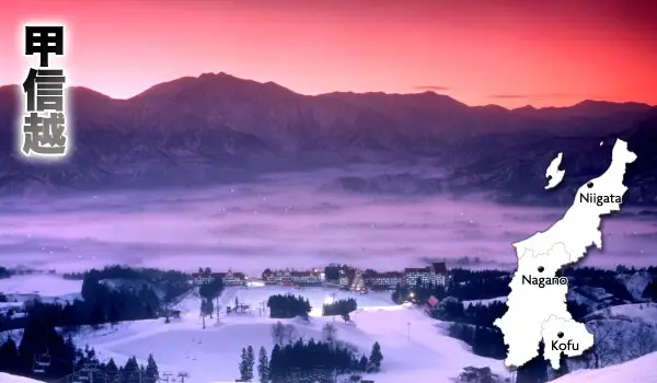 Karte Japans und seiner 8 Regionen