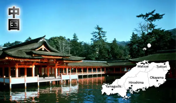 Karte Japans und seiner 8 Regionen