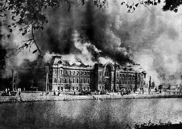 Das Große Kanto-Erdbeben Zerstörung nach dem Großen Kanto-Erdbeben