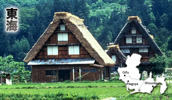 Karte Japans und seiner 8 Regionen
