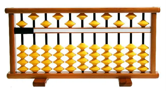 Traditional soroban abacus Traditional Japanese soroban abacus used for calculation practice