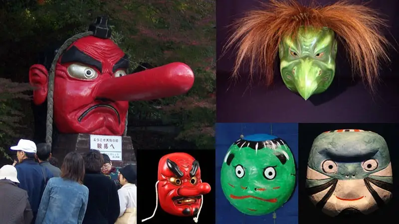 As famosas máscaras japonesas manstengu