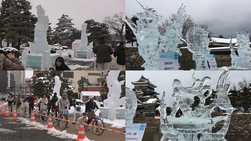 마쓰모토 성 얼음 조각 축제 gelos