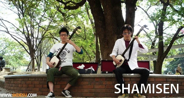 Shamisen – Instrumento musical japonês de 3 cordas
