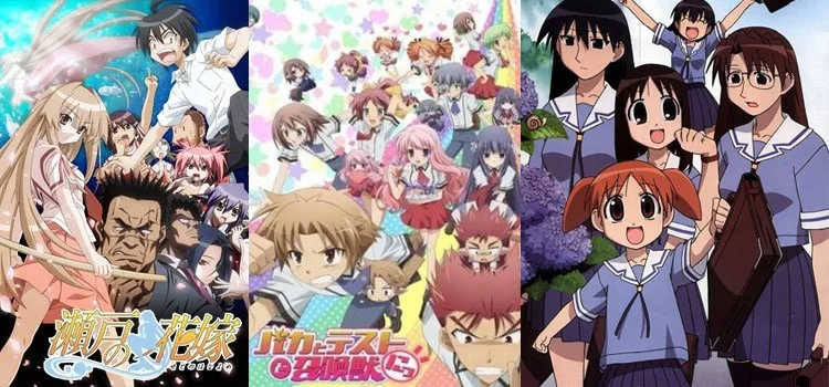 Collage de animes de comedia nonsense Collage de varios animes de comedia nonsense