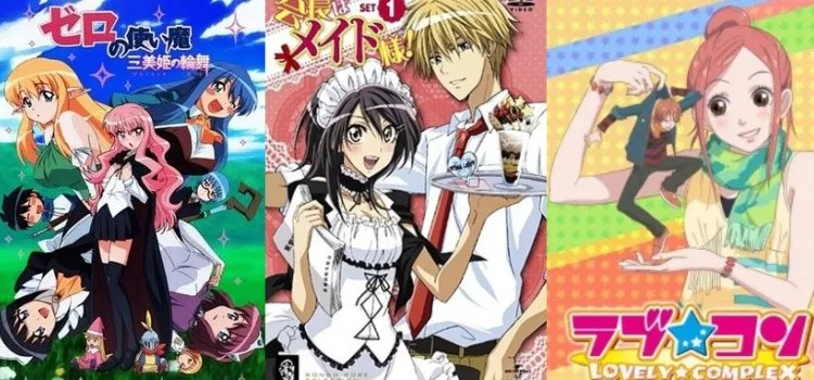 Casal de anime usado para ilustrar o gênero shoujo
