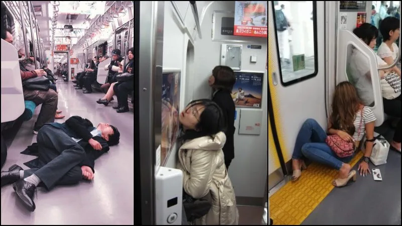 Inemuri - Japoneses cochilando em locais públicos