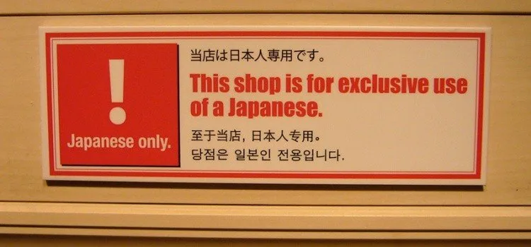 Japanese people in everyday situations, illustrating encounters between locals and foreigners