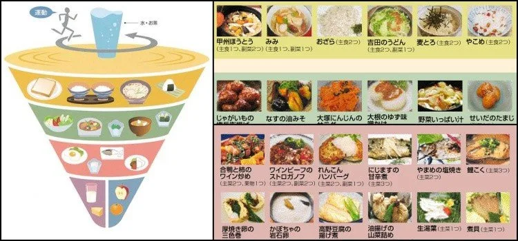 Pirâmide Alimentar Japonesa - Guia alimentar do Japão