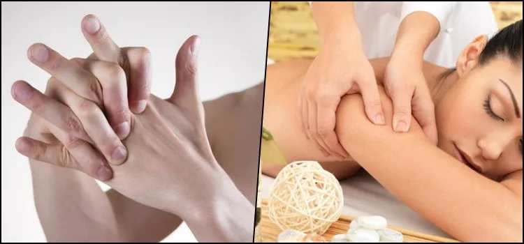 Mão aberta em gesto de pausa e relaxamento