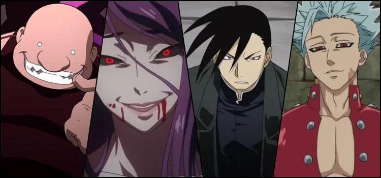 7 pecados capitais nos animes - referências e Personagens 