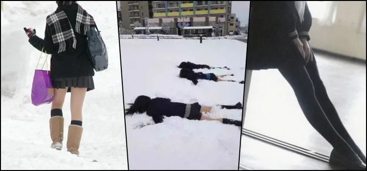 ¿Las estudiantes japonesas usan faldas cortas en invierno?