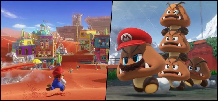 Super Mario Odyssey e a versatilidade de Mario Mario em arte de Super Mario Odyssey
