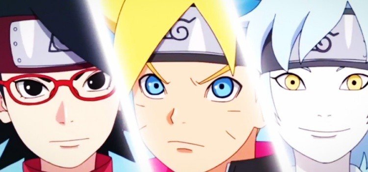 Boruto Uzumaki e Naruto Boruto Uzumaki ao lado de Naruto na Vila da Folha