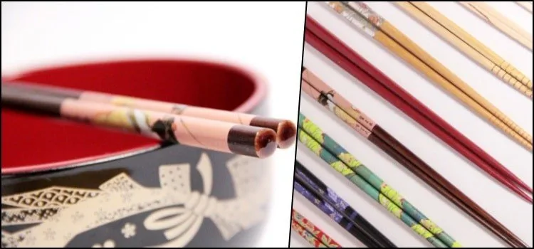 Par de hashi tradicional usado em refeição japonesa