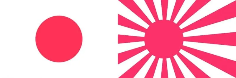 As 6 bandeiras históricas do Japão As 6 bandeiras históricas do Japão