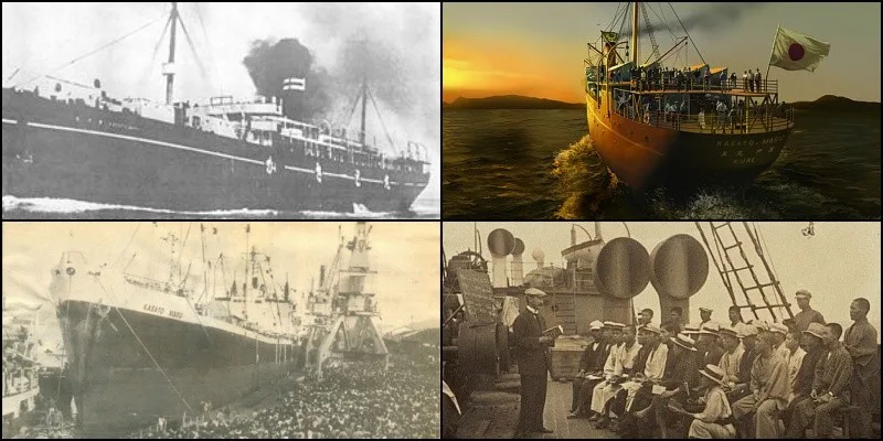 Registro histórico do navio Kasato Maru Registro histórico do navio Kasato Maru