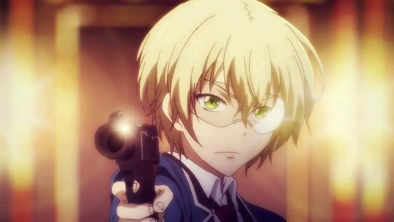 Tachibana Hotaru – Aoharu x Kikanjuu Tachibana Hotaru de Aoharu x Kikanjuu con pelo corto y expresión seria