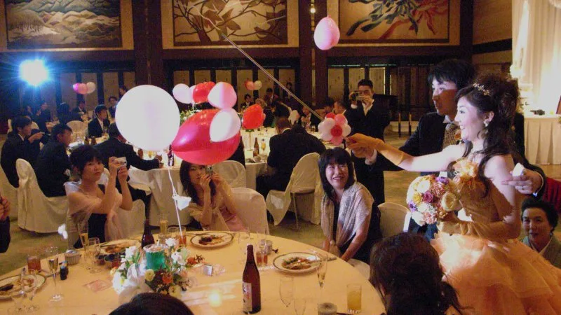 Western-style wedding ceremony in Japan