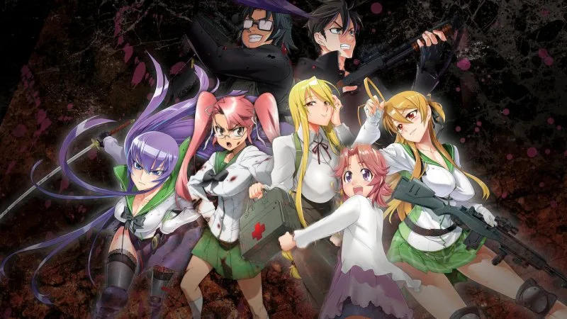 Os melhores animes ecchi de todos os tempos highschool of the dead - animes ecchi