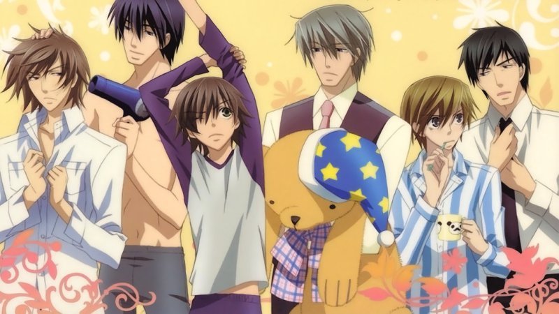 Casais de Junjou Romantica em cena de comédia romântica