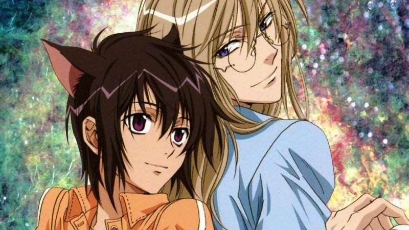 Ritsuka com orelhas de gato em Loveless
