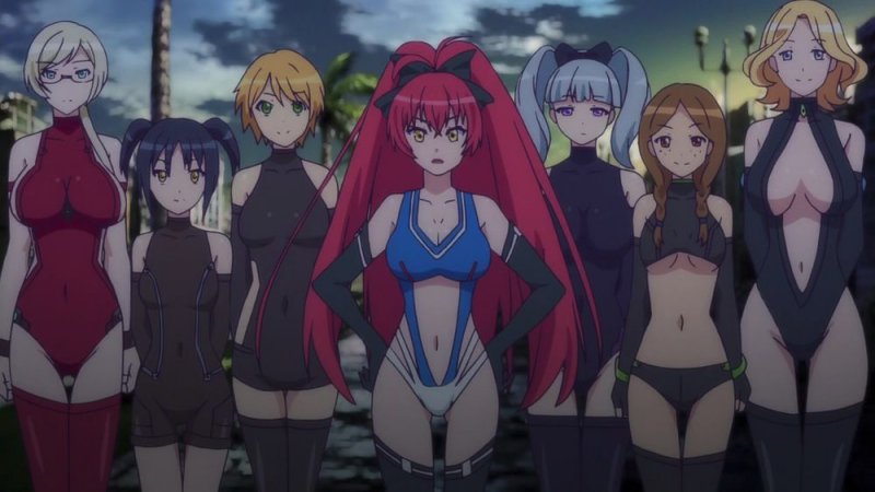 Masou Gakuen HxH คิซุนะและตัวละครหญิงจาก Masou Gakuen HxH กับเกียร์ HHG