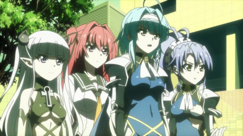 Shinmai Maou no Testament มิโอะและมาเรีย นารุเสะจาก Shinmai Maou no Testament