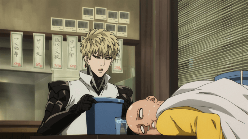 4 vezes que o Saitama de One punch man foi derrotado! Saitama vs Genos no Udon