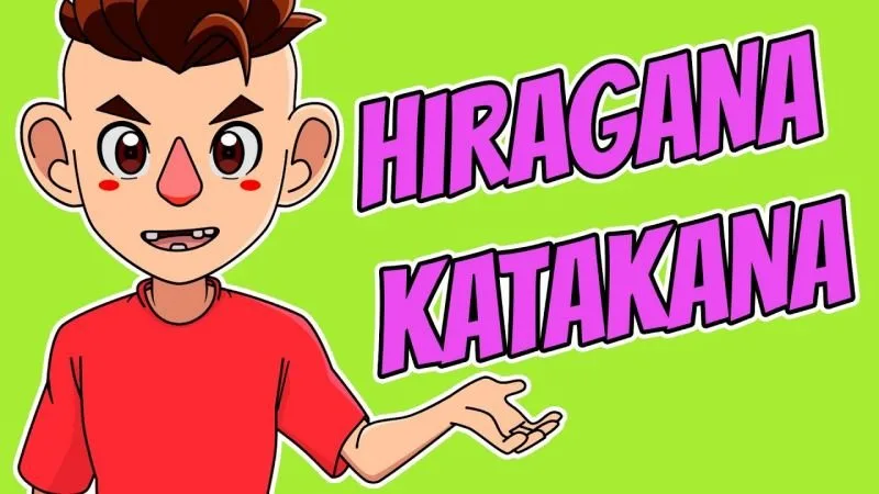 Tabela de kana japonesa usada para estudar hiragana e katakana