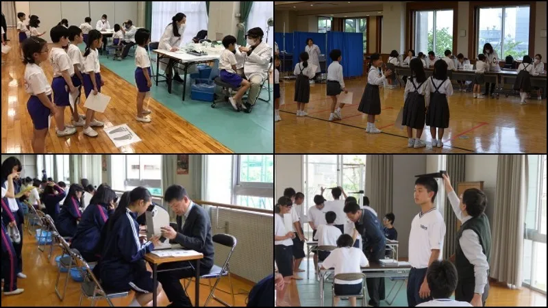 Dia de Medição – Exame físico e teste da fita métrica no Japão Dia de Medição - Exame físico e teste da fita métrica no Japão