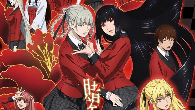 Kakegurui Kakegurui com clima dramático e visual intenso