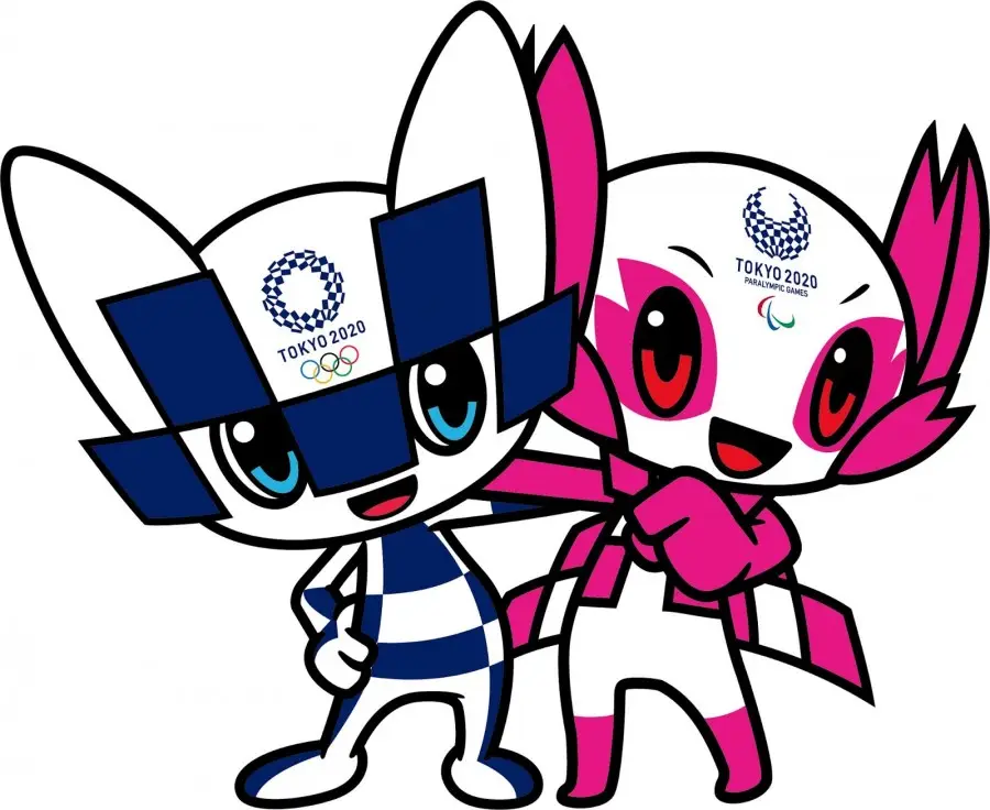 Mascotes Miraitowa e Someity das Olimpíadas e Paralimpíadas de Tokyo