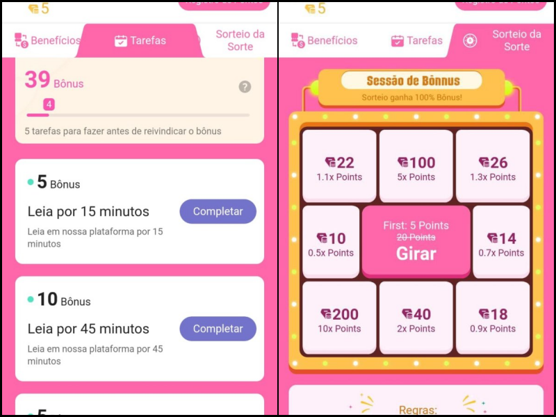 Applications de lecture rémunérées Liseuse affichant des histoires courtes, exemple d'application de lecture rémunérée