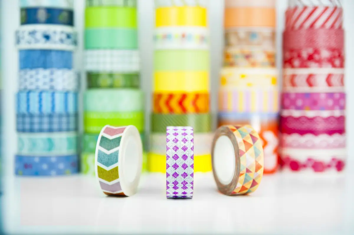 Cinta japonesa Washi Tape con diseño decorativo